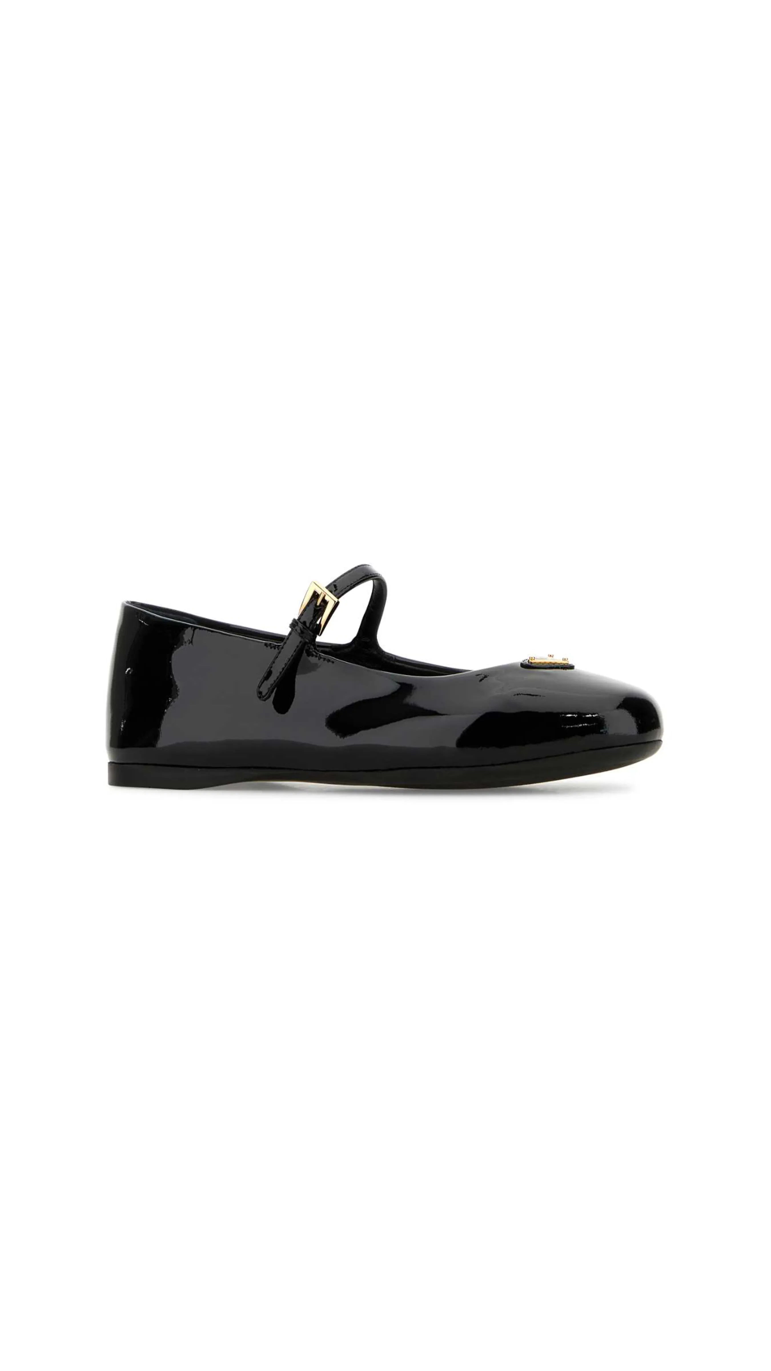 Patent Leather Ballerinas - Black