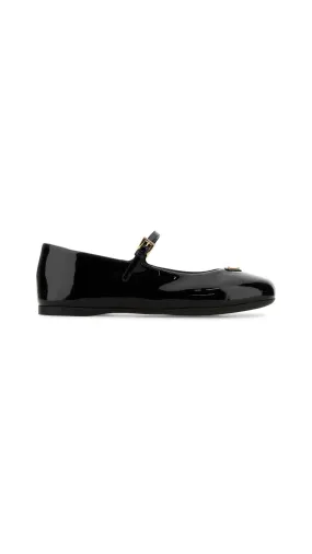 Patent Leather Ballerinas - Black