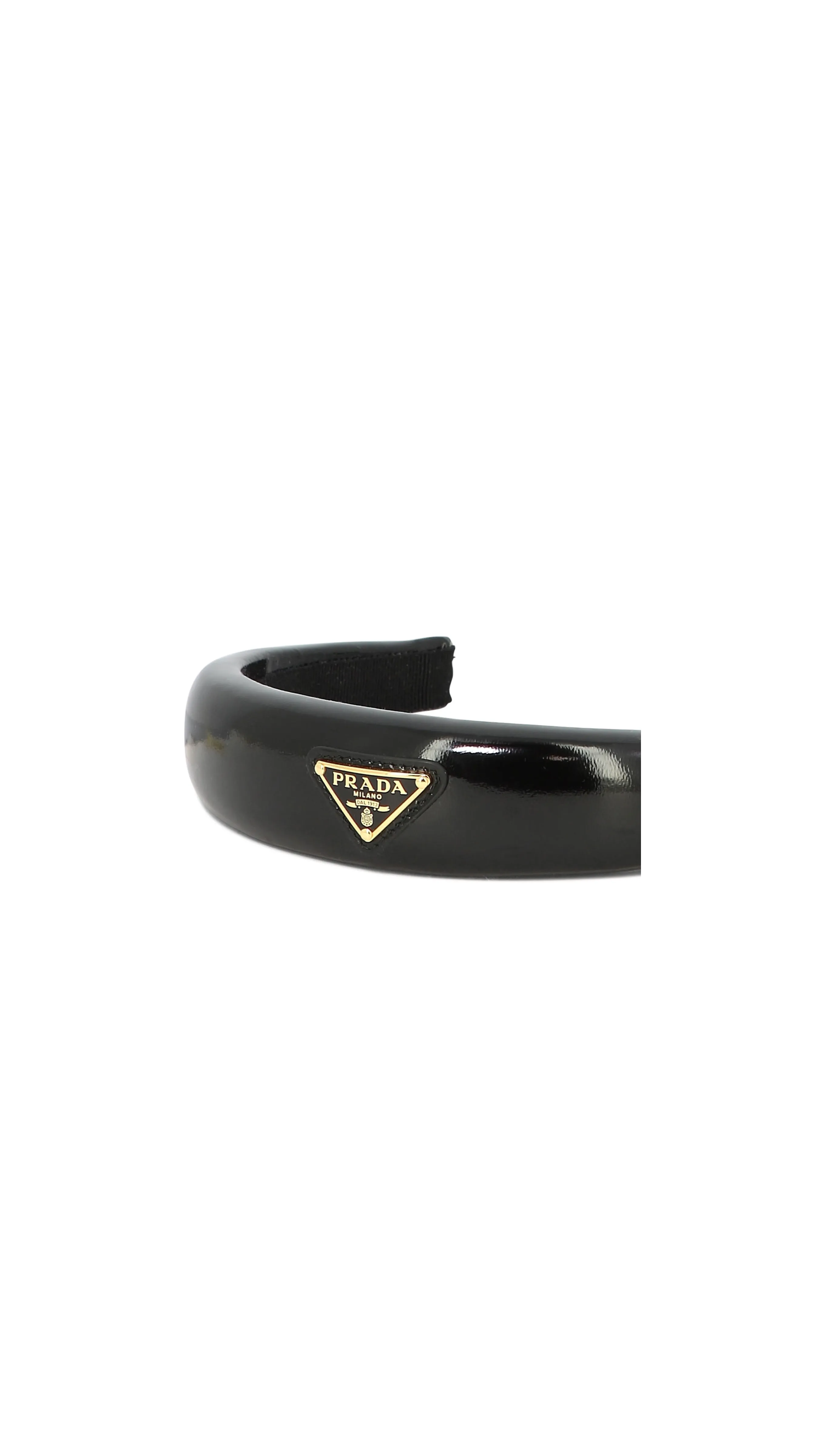 Patent Leather Hairband - Black