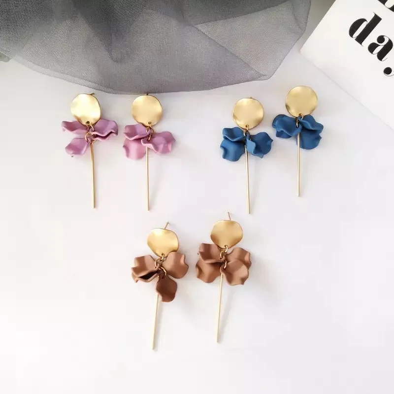 Petite Petal Drop Earrings - LAST CHANCE / FINAL SALE