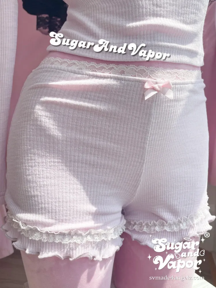 Raina Lavender Pink Girly Top + Shorts Set