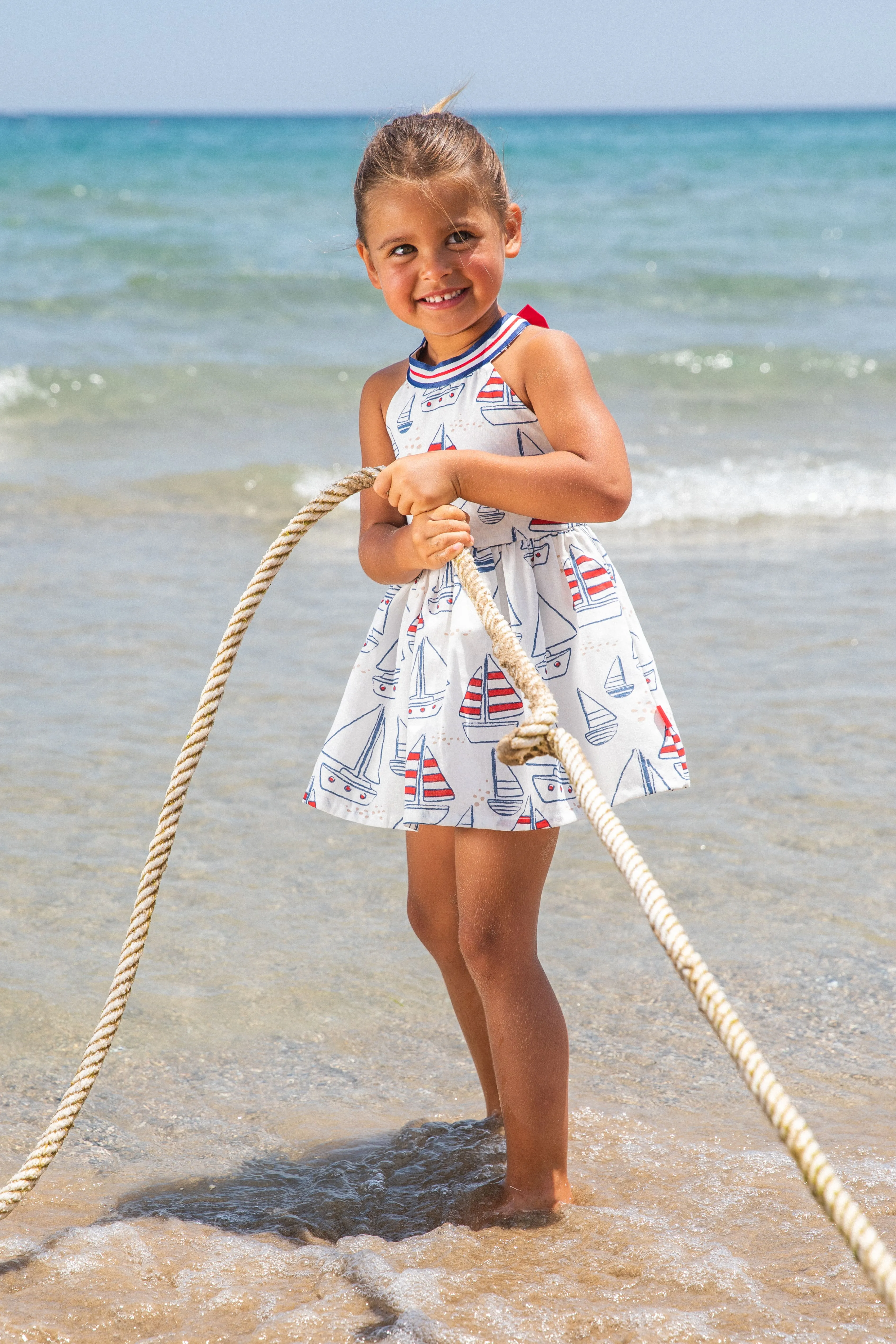 Regata WOVEN DRESS - NAVY BLUE