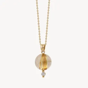 Rolling Rutilated Quartz Necklace