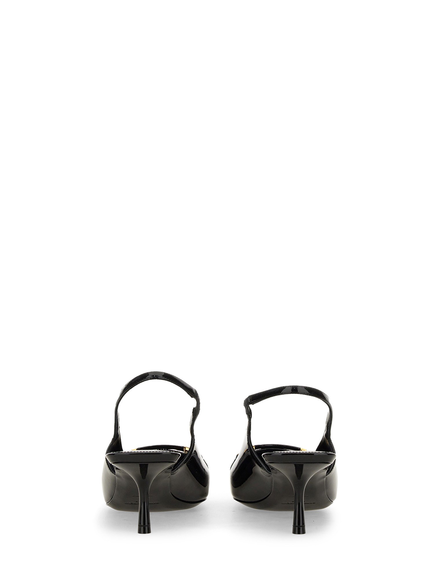 SAINT LAURENT    CUTE PATENT LEATHER SLINGBACK PUMPS