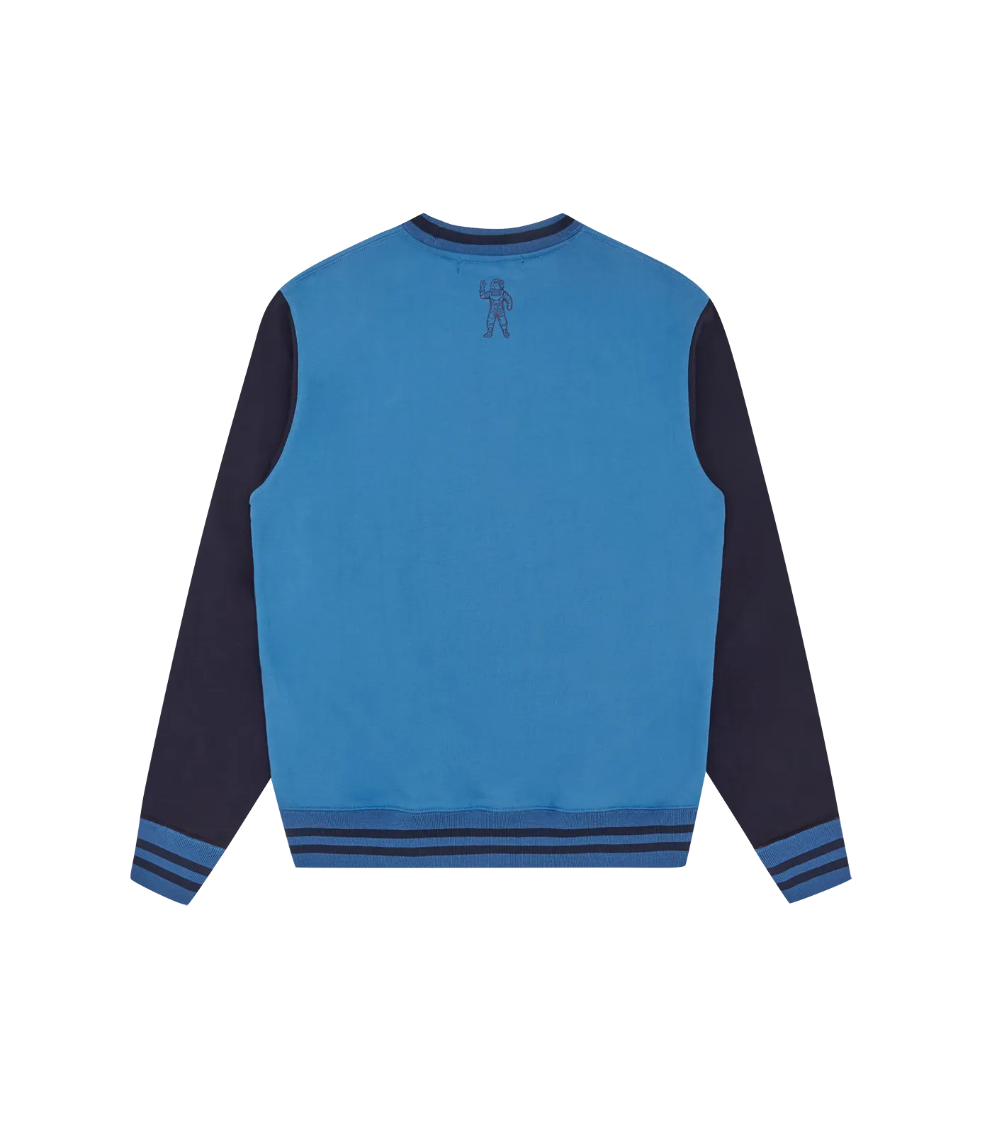 SERIF LOGO COLOURBLOCK CREWNECK - BLUE/NAVY