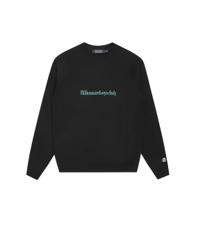 SERIF LOGO CREWNECK - BLACK