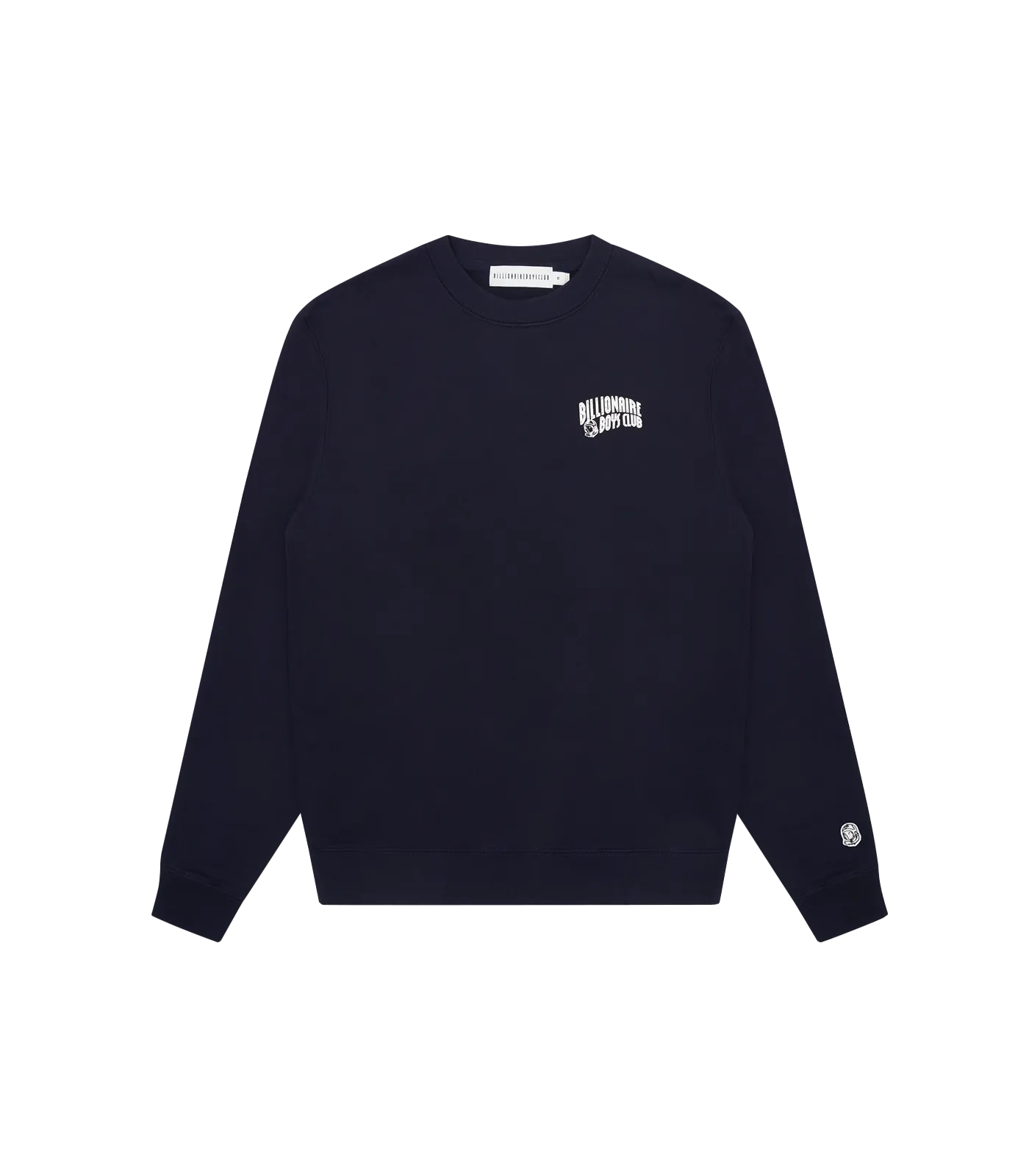 SMALL ARCH LOGO CREWNECK - NAVY/WHITE LOGO