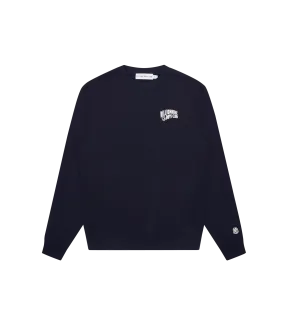 SMALL ARCH LOGO CREWNECK - NAVY/WHITE LOGO