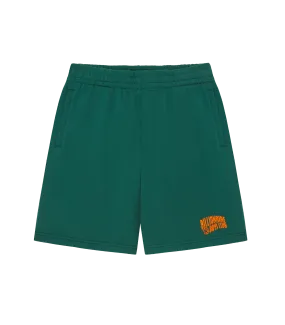 SMALL ARCH LOGO SHORTS - FOREST GREEN