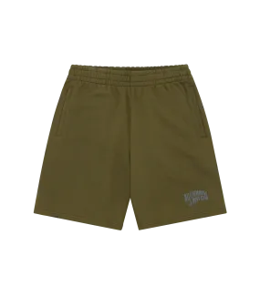 SMALL ARCH LOGO SHORTS - OLIVE