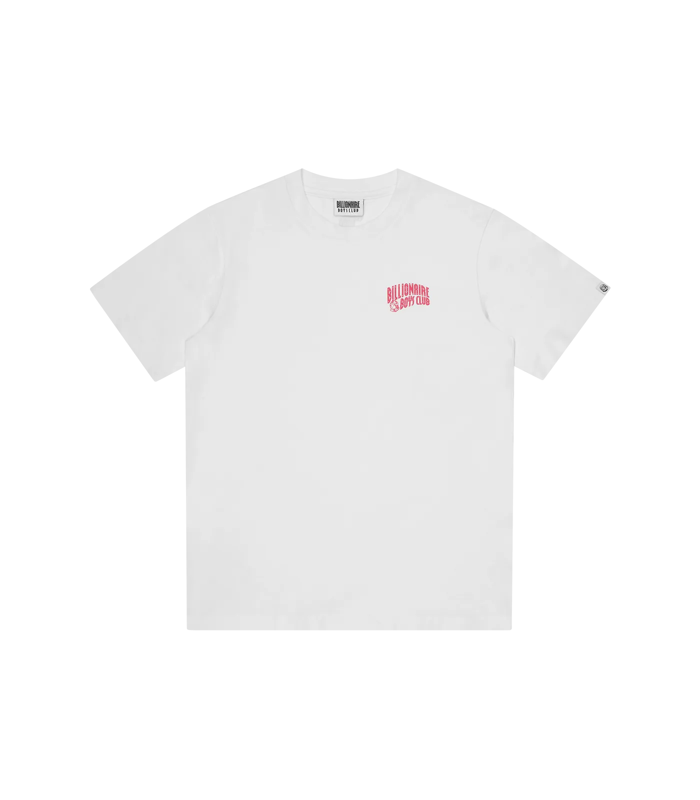 SMALL ARCH LOGO T-SHIRT - WHITE/PINK LOGO