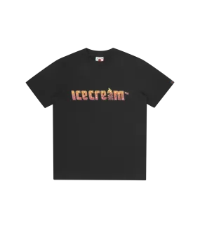 SOFT SERVE SPARKLE T-SHIRT - BLACK