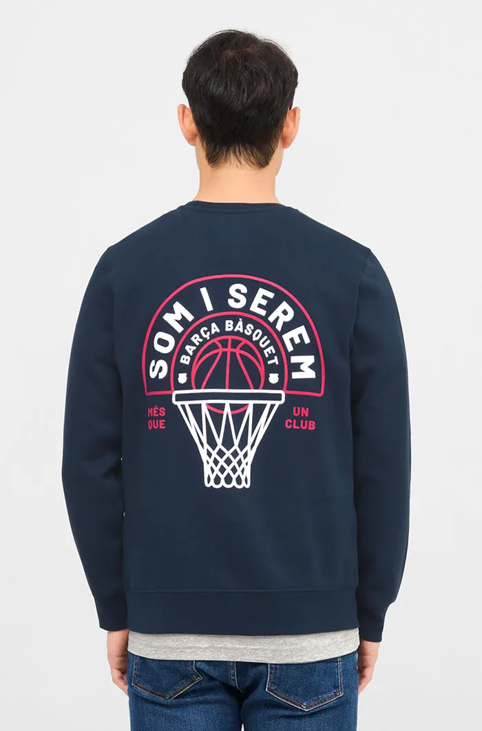 Sweatshirt navy basketball Bara