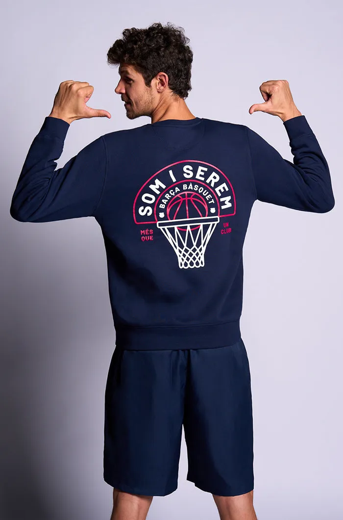 Sweatshirt navy basketball Bara