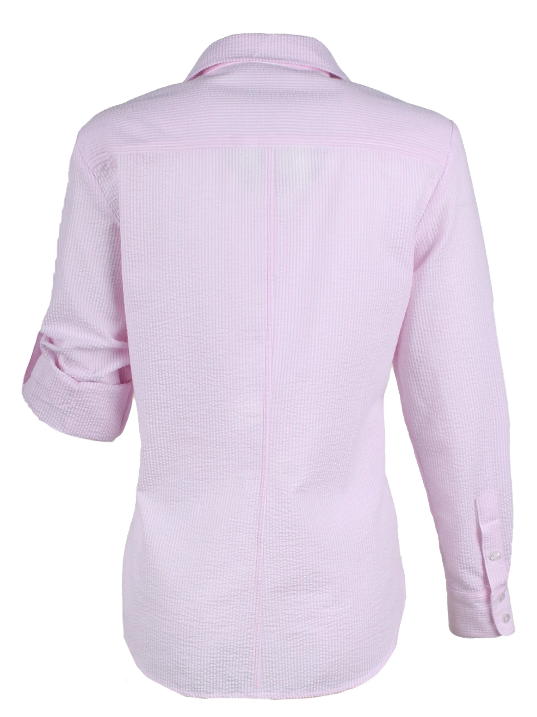 Teigan Shirt Light Pink Seersucker Stripe