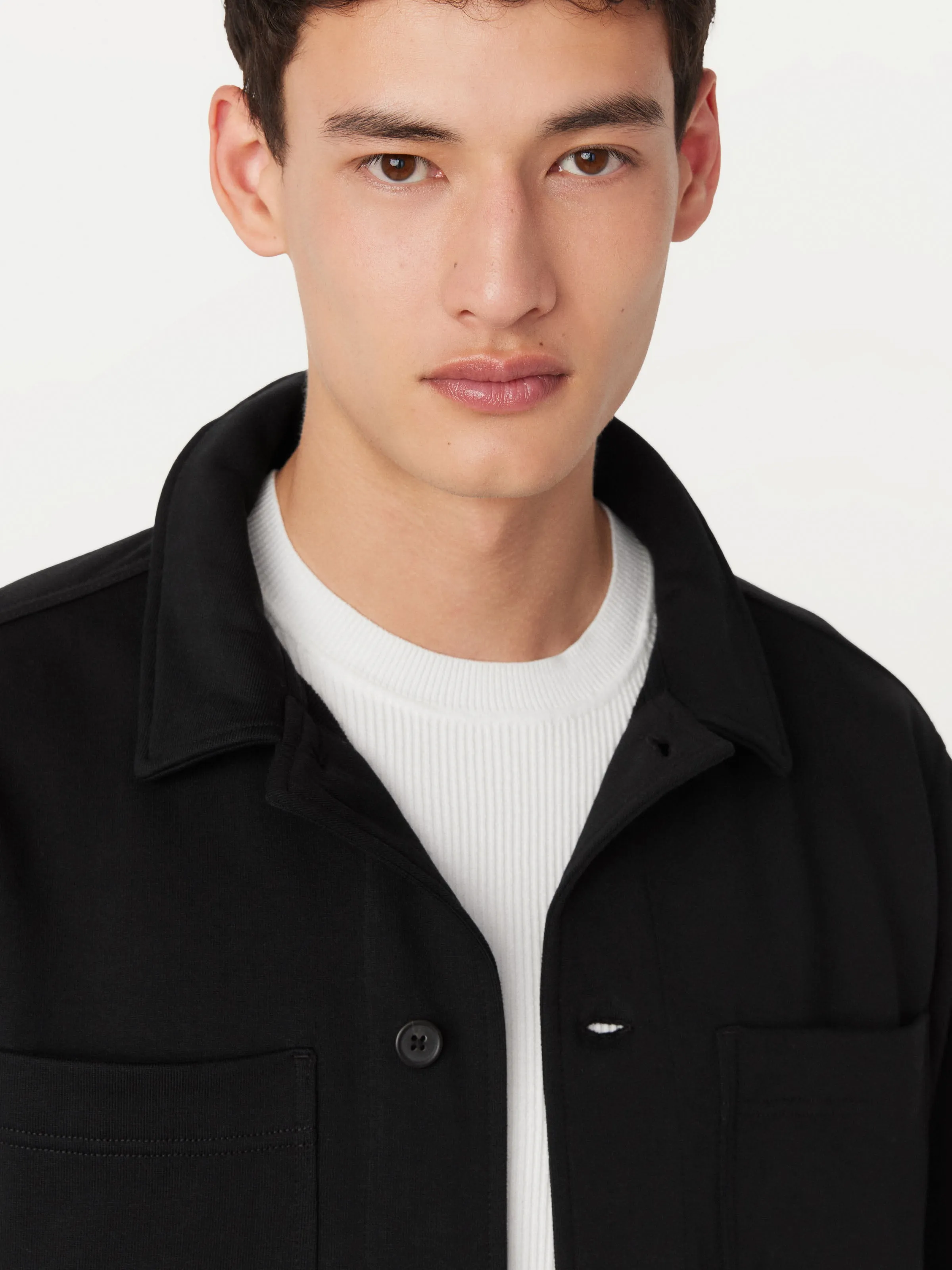 The Jordan French Terry Overshirt in Black