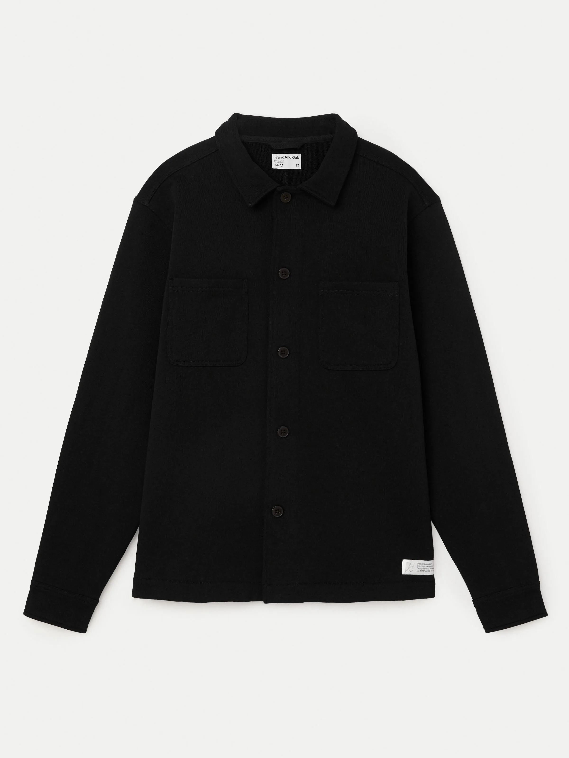 The Jordan French Terry Overshirt in Black