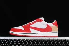 Travis Scott x Air Jordan 1 Low OG Grey Red Black DM7866-698