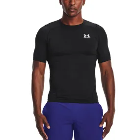 Under Armour HeatGear Compression Logo Maglietta  Black/White