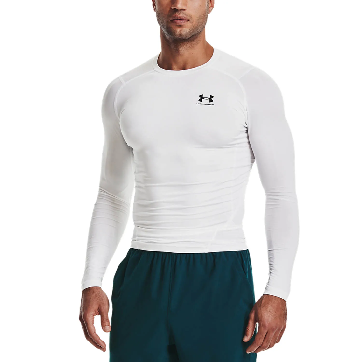 Under Armour HeatGear Compression Maglia  White/Black