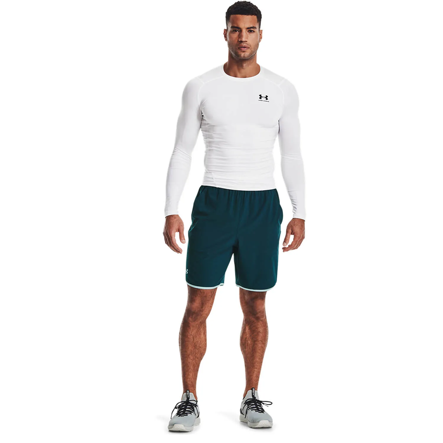 Under Armour HeatGear Compression Maglia  White/Black