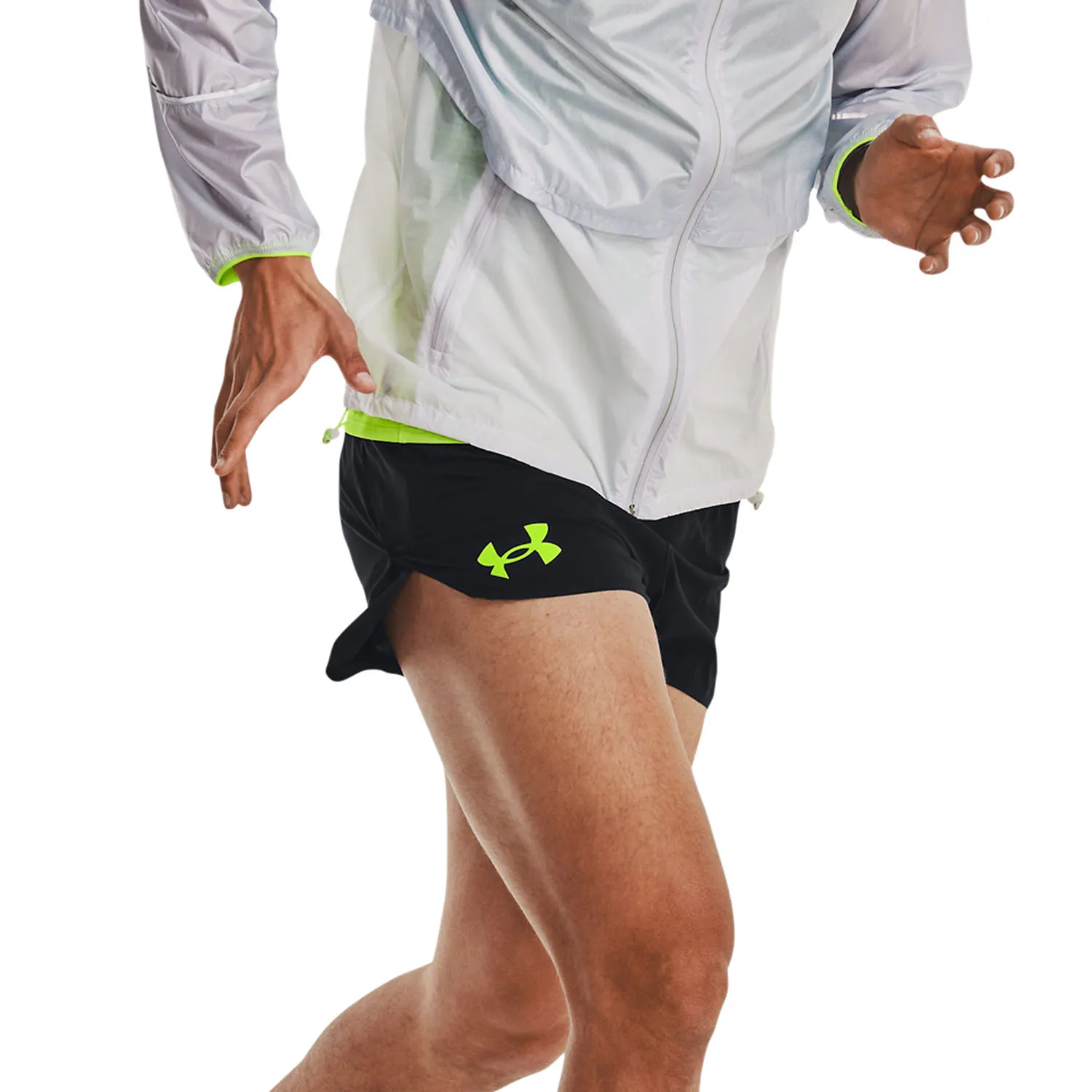 Under Armour Pro Elite 3in Pantaloncini  Black/Lime Surge