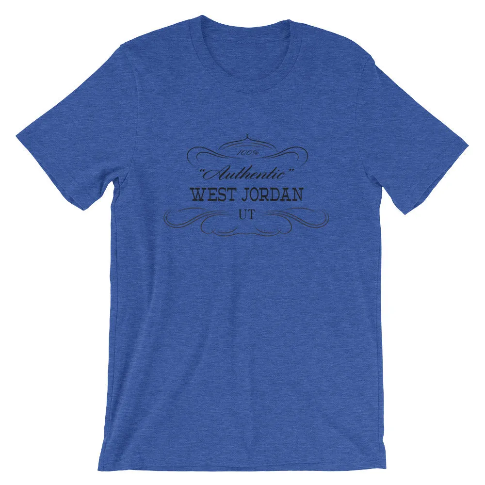 Utah - West Jordan UT - Short-Sleeve Unisex T-Shirt - Authentic