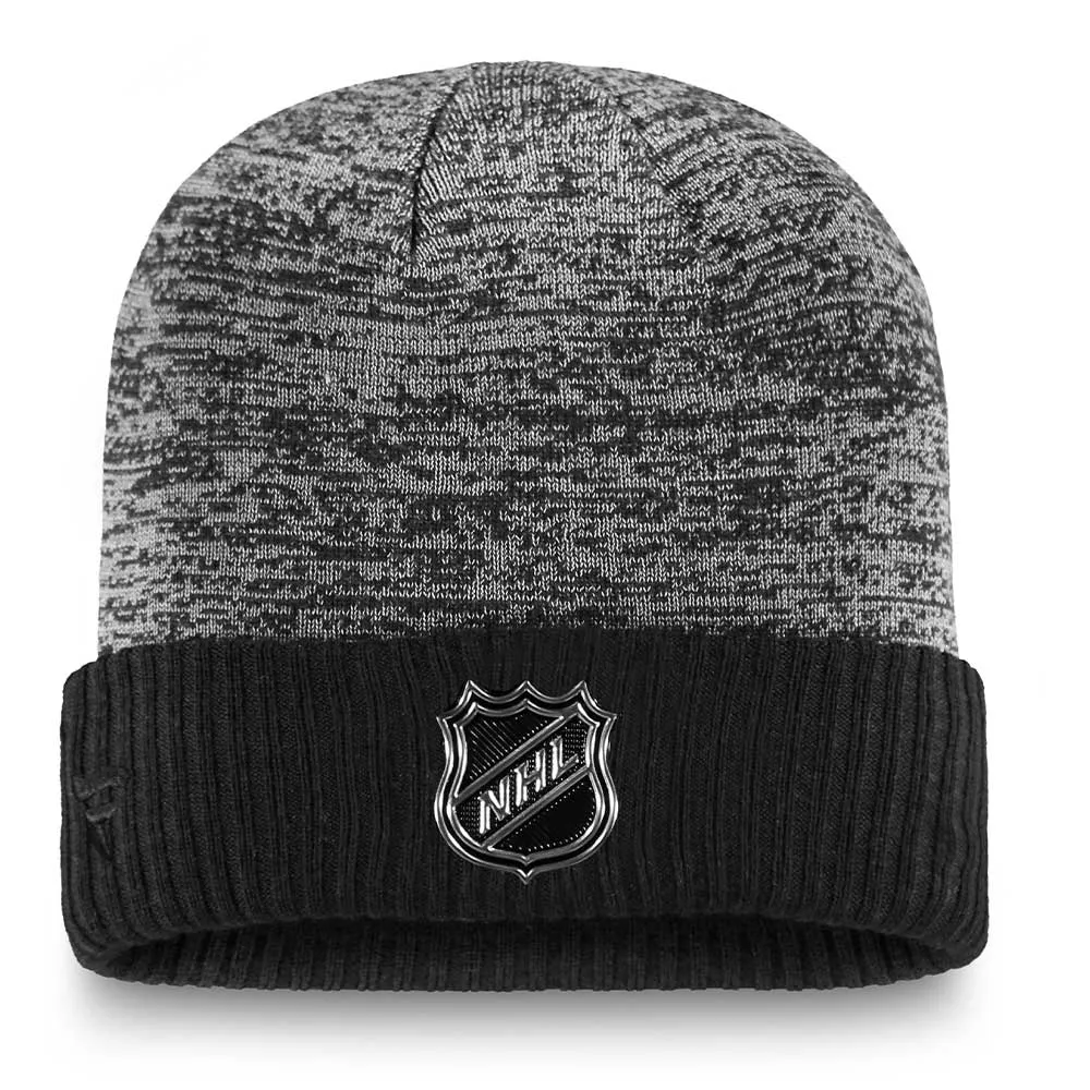 VEGAS GOLDEN KNIGHTS FANATICS MEN'S AUTHENTIC PRO BLACK ICE BEANIE CUFF TOQUE