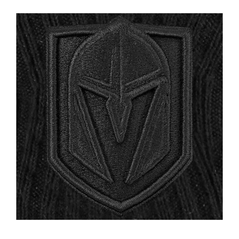 VEGAS GOLDEN KNIGHTS FANATICS MEN'S AUTHENTIC PRO BLACK ICE BEANIE CUFF TOQUE