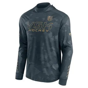 VEGAS GOLDEN KNIGHTS FANATICS MEN'S AUTHENTIC PRO LOCKER ROOM LIGHTWEIGHT CAMO HOODIE