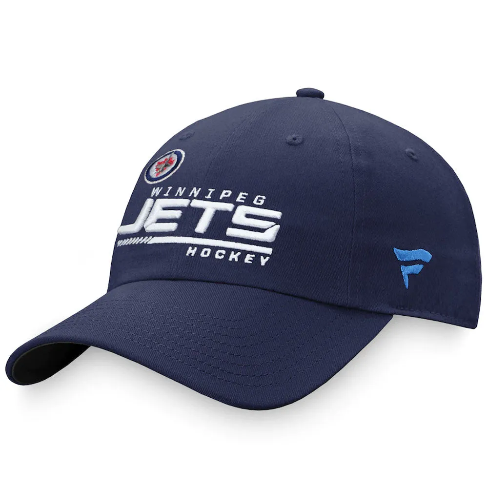 WINNIPEG JETS FANATICS MEN'S AUTHENTIC PRO LOCKER ROOM UNSTRUCTURED ADJUSTABLE HAT