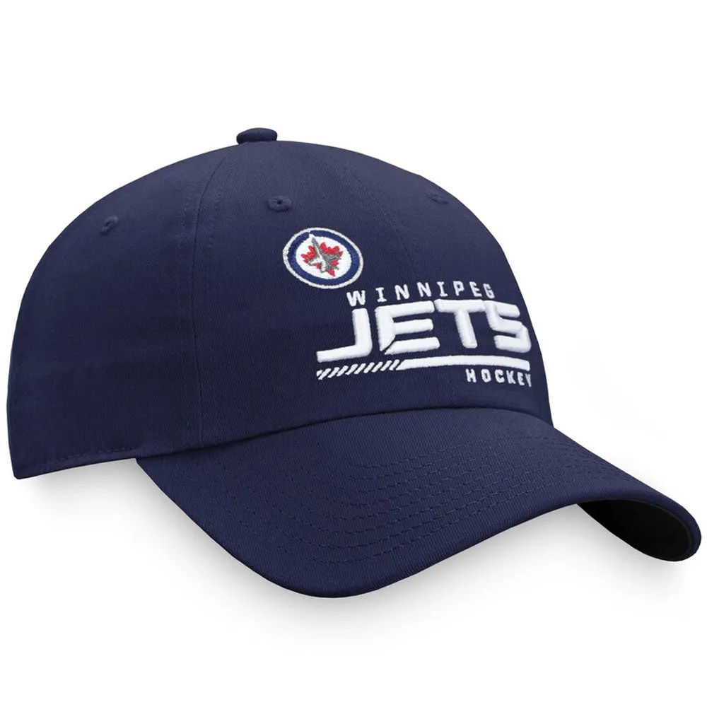 WINNIPEG JETS FANATICS MEN'S AUTHENTIC PRO LOCKER ROOM UNSTRUCTURED ADJUSTABLE HAT